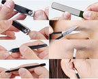 HANTEKAS Manicure Pedicure Set 8pcs Stainless Steel Nail Clippers Kit - Image 3