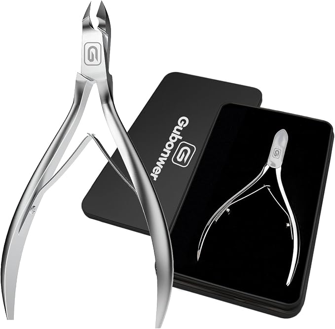 Cuticle Trimmer 3/4 Jaw Extremely Sharp Cuticle Nippers Scissors Stainless by Gubonwer