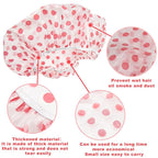 18Pcs Plastic Shower Caps for Women Reusable Waterproof Bath Caps Bathing Hair - Image 3