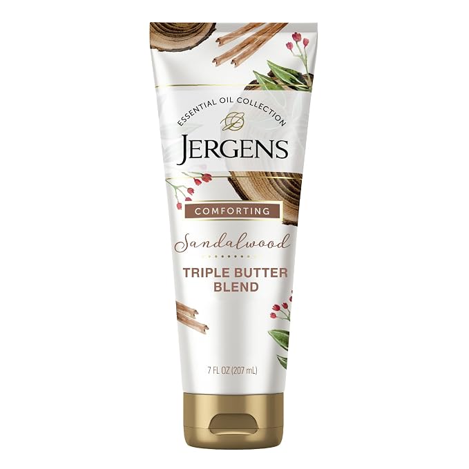 Jergens Sandalwood Body Butter Lotion, Moisturizer Infused by Jergens