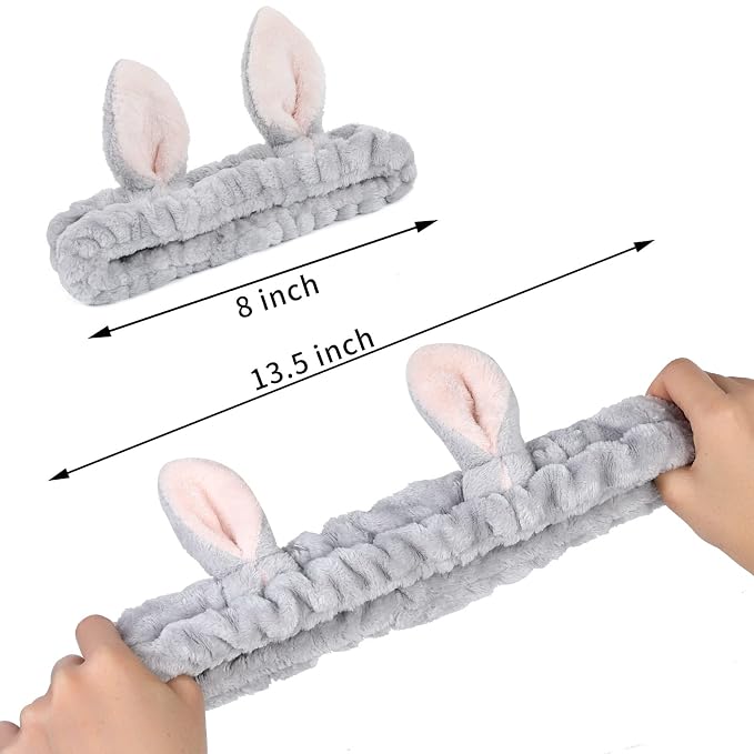 4 Pack Elastic Makeup Headbands - Image 4