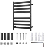 Heated Wall Mounted Electric Towel Warmer Rack, Timer & Temperature Control - Image 7