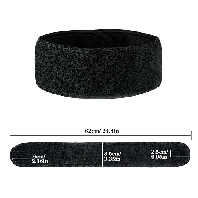 Facial Spa Headbands 4PCS, Makeup Shower Bath Wrap Sport Headband Terry Cloth - Image 2