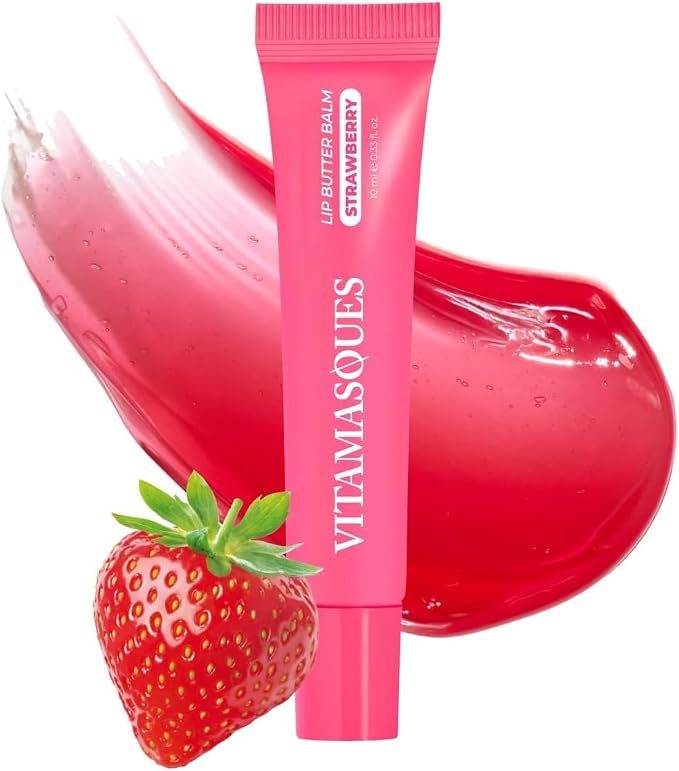 Vitamasques Lip Butter Balm Strawberry, Korean Lip Balm by Vitamasques