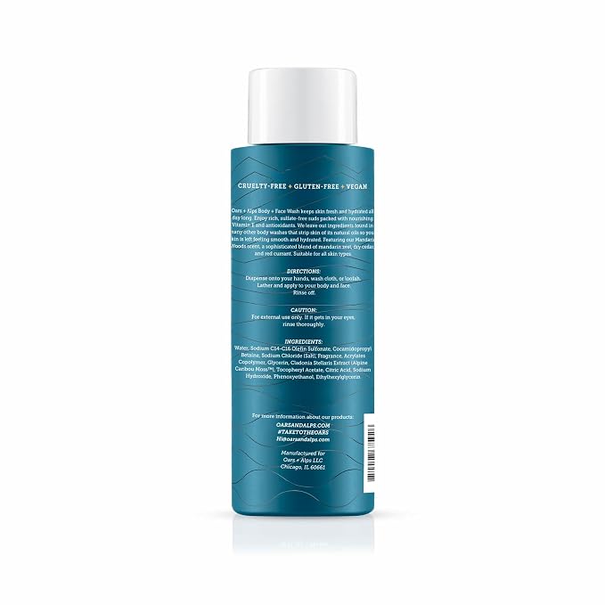 Oars + Alps Body Wash for Men, Mens Body Wash & Face Cleanser - Image 2