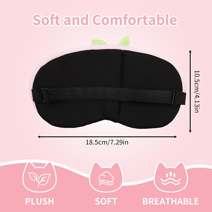 PERFECTSIGHT Sleep Eye Masks, Cute Sleep Eye Cover Lightweight Adjustable - Image 5