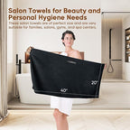HOMEXCEL 5 Pack Large Microfiber Hair Towel Wrap - Image 5
