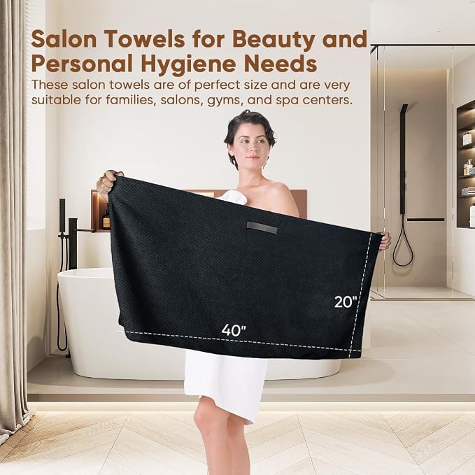 HOMEXCEL 5 Pack Large Microfiber Hair Towel Wrap - Image 5