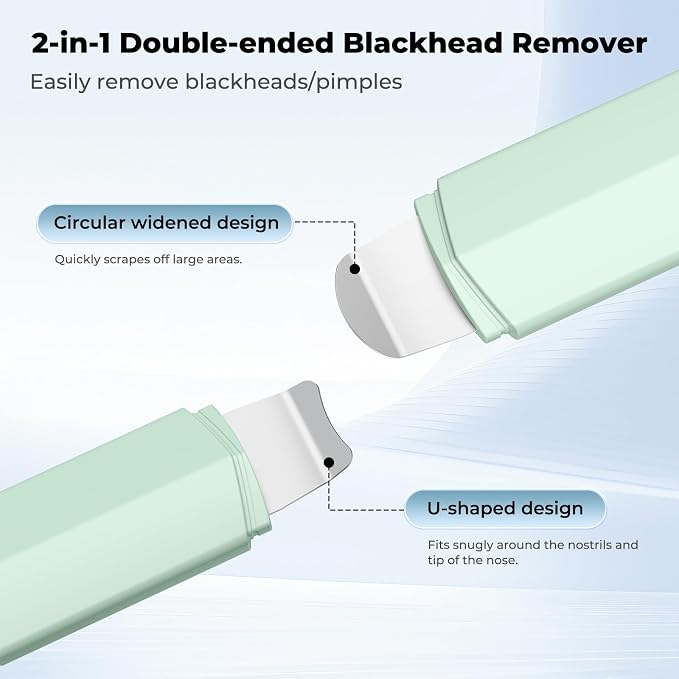 Blackhead Remover Tool Face Scrubber: PETYDOOT Double-Headed Face Spatula Skin - Image 3