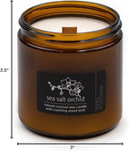Hemlock Park Sea Salt Orchid Apothecary Hand-Poured Scented Candle | Crackling - Image 6