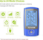 AUVON Rechargeable TENS Unit Muscle Stimulator, 24 Modes 4th Gen TENS Machine - Image 3