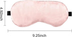 2 PCS Black Pink Satin Sleep Masks, Adjustable Silk Eye Mask - Image 4
