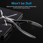 Cuticle Trimmer 3/4 Jaw Extremely Sharp Cuticle Nippers Scissors Stainless - Image 3