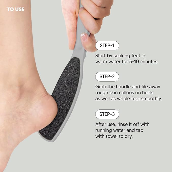 Wide Emery, Double-Sided Pedicure Tool, Colossal Foot File - Image 4