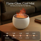 SALKING Essential Oil Diffuser, Fireplace Fire Flame Aromatherapy Diffuser - Image 4