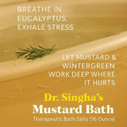 Dr. Singha's Mustard Bath, Therapeutic Bath Salts - Image 2