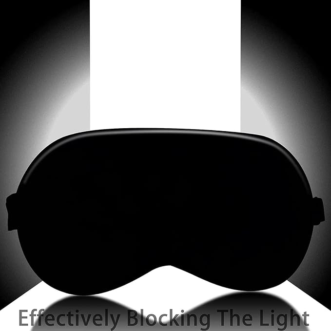 Sleep Mask Silk Eye Mask for Men Sleeping Mask, Adjustable Elastic Strap for - Image 3