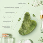 2 PCS Jade Stone Gua Sha Massage Tool Set Body GuaSha Tool - Image 2