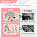 Pink Daisy Reusable Shower Cap Buffalo Check Double Layer Waterproof Shower - Image 4