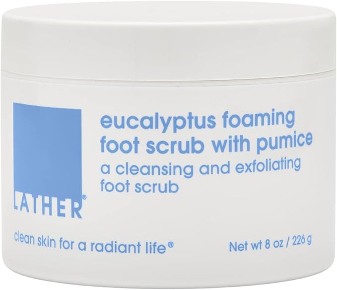 LATHER Eucalyptus Foaming Foot Scrub by LATHER