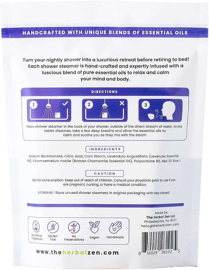 Sleepytime Lavender Shower Steamers Aromatherapy 10 Pack - Image 9