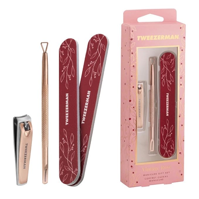 Tweezerman Vintage Rose Manicure Gift Set by Tweezerman