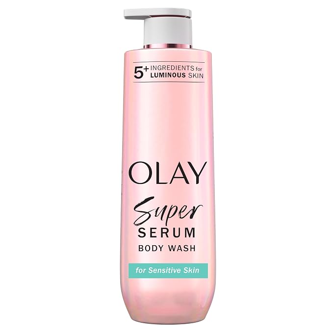 Olay Super Serum Body Wash for Sensitive Skin, 24hr Long Lasting Hydration by Olay