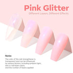 modelones Nail Strengthener, Sparkle Pink Nail Polish Nail Repair - Image 4