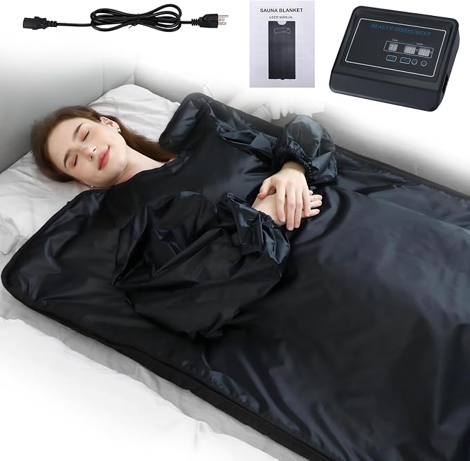 Lcoco&Dream Portable Sauna Blanket, Dual Sided Temperature Control，Relaxation by Lcoco%26Dream