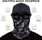 Venswell Neck Gaiter Face Mask Men Women, Seamless Bandana Rave Face Cover - Image 2
