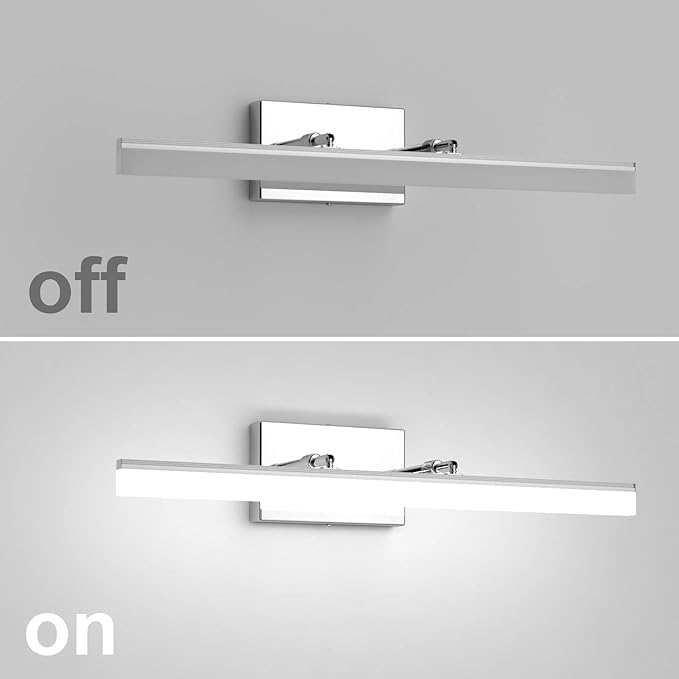 Aipsun 24 inch Modern LED Vanity Lights Adjustable Bathroom Vanity Light - Image 6
