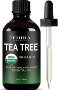 Tea Tree Oil – 100% Pure Organic Tea Tree Essential Oil by FioraNaturals