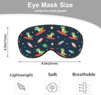 Astronaut Dinosaur Sleep Eye Mask Eye Cover Rex Tyrannosaurus Space Surf Funny - Image 2