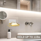 Snailhouse Soap Dish for Shower, Wall Self Draining Adhesive Hanging Stainless - Image 4