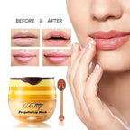 4 PCS Bee Lip Balm Honey Pot, Lip Mask Propolis Moisturizing, Prevention Dry - Image 3