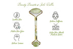 Jade Roller & Gua Sha Set Facial Beauty Tools, Face Roller Skin Massager - Image 3