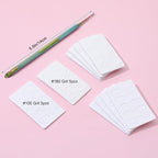 Dual Ended Nail Cuticle Pusher, 100/180 Grit Sandpaper Sheets Cuticle File - Image 2