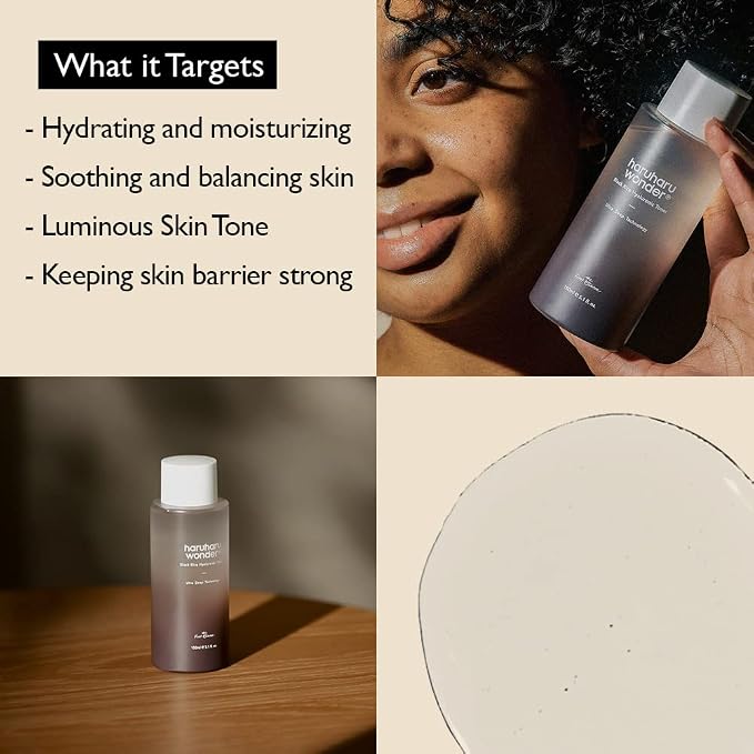 haruharu Wonder Black Rice Hyaluronic Toner, Deep Hydration, Glass Skin - Image 4