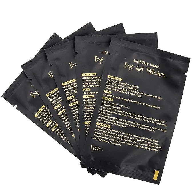 100 Pairs Eye Under Gel Pads Eyelash Extensions Patches, Lash Extension Lint - Image 4