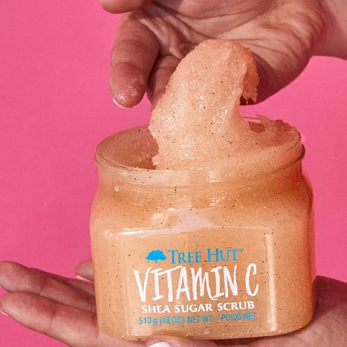 Tree Hut Vitamin C Sugar Scrub | 18 oz | Ultra Hydrating | Nourishing | Pack of - Image 2