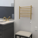 Amba RWHS-SSB Radiant Small Hardwired Plug-in Combo 7 Bar Towel Warmer in Satin - Image 4