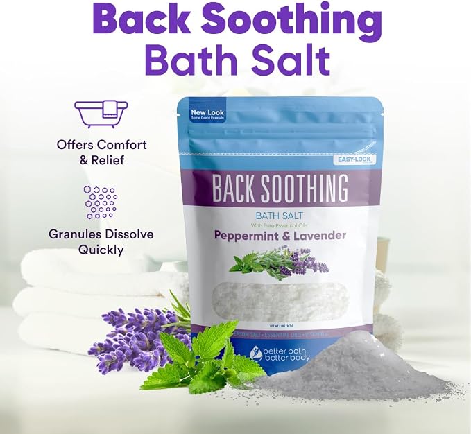 Back Soothing Bath Salt 32 Ounces Epsom Salt - Image 5
