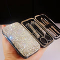 Bling Rhinestone Manicure Set Nail Clippers Pedicure Kit-8 Pieces, Stainless by Bestbling