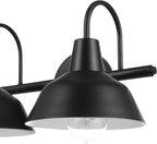 Globe Electric 63000004 3-Piece Bathroom Set, Matte Black, 15.5" 2-Light Vanity - Image 6