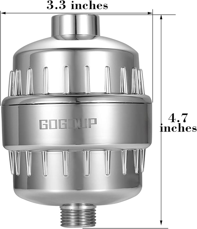 Shower Filter for Hard Water, Built in Replaceable 15 Stage Shower Head Filter - Image 5