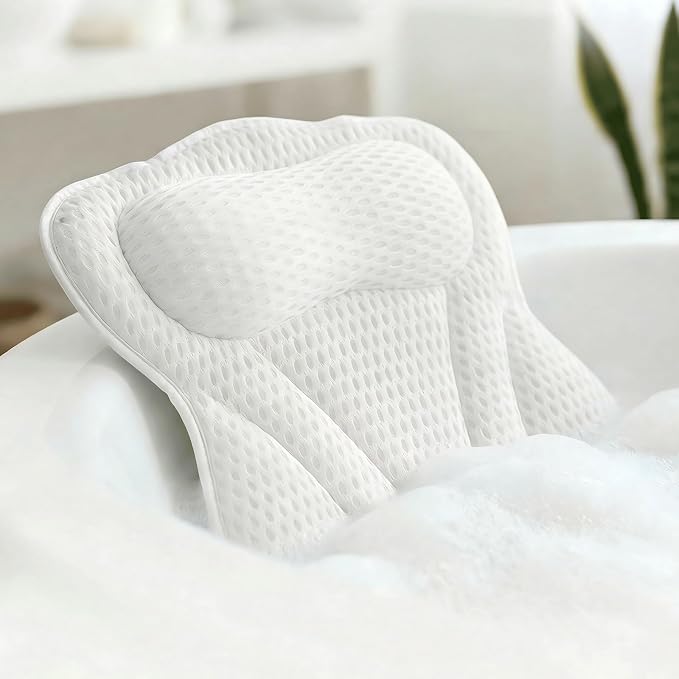 Bath Pillow for Tub, Soft Bathtub Pillow for Neck & Back Support by Unknown