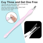 NXJ INFILILA Cuticle Remover Kit 4Pcs, Cuticle Remover Cuticle Trimmer Set - Image 6