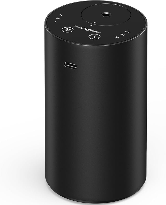 Waterless Essential Oil Diffuser, Rechargeable Scent Diffusers by AMAZINGFLOWER