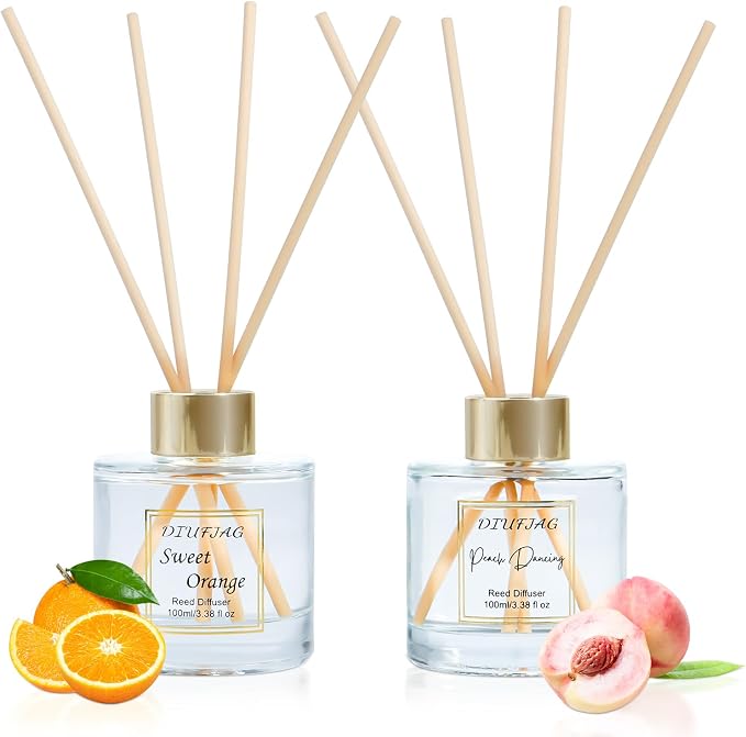 200ml Scent Diffuser with 6 Fiber Sticks, 6.76 oz Reed Diffuser Set - Image 2