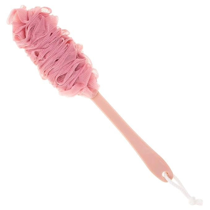 Back Scrubber for Shower, Loofah Long Handle Bath Body Brush, Soft Nylon Mesh - Image 4
